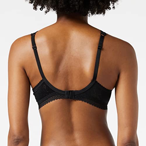 Playtex Invisible Elegance Balcony Bra Sujetador con Aros, Negro (Black 001), 100C (Talla del Fabricante: 38C) para Mujer