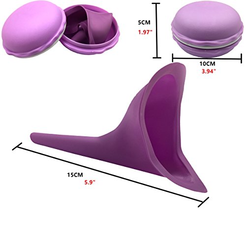 Plegable al Aire Libre Viajes de Pie Urinario de Emergencia Para Mujer Embarazada a Evitar Cuclillas Orina Embudo Rosa para la
