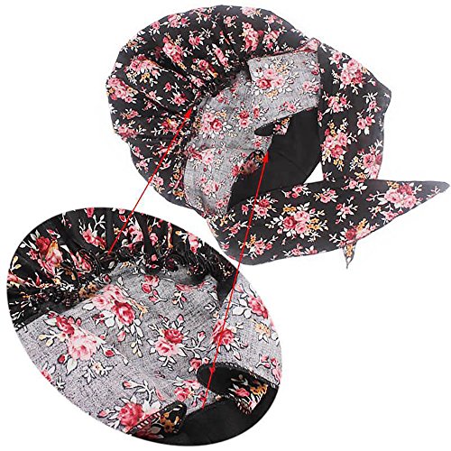 Pluto & Fox Turbante Gorra Pañuelo Para Cabeza De Tela De Mujer Para Cáncer Quimioterapia Chemo Oncológico Noche Pèrdida de Pelo Cabello (Diseño 6, 1)