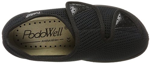 PodoWell ARREAU Unisex adulto Zapatillas, Negro, 43 EU