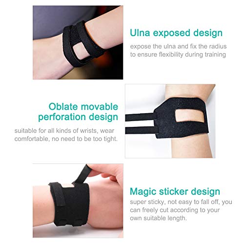 POHOVE Protección esguinces deportes Yoga Ulnar Fix muñequera protección TFCC adecuado para todo tipo de muñecas, cómodo de usar