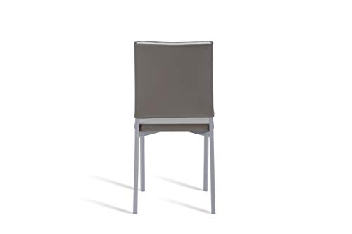 Portus Canela Silla de Cocina, Gris Mineral, 85x45x39