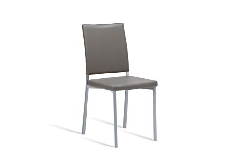 Portus Canela Silla de Cocina, Gris Mineral, 85x45x39