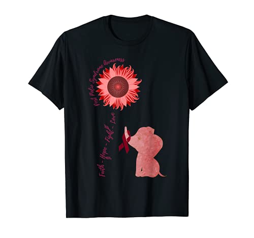 Post Polio Syndrome Awareness Post-Polio Related Sunflower R Camiseta