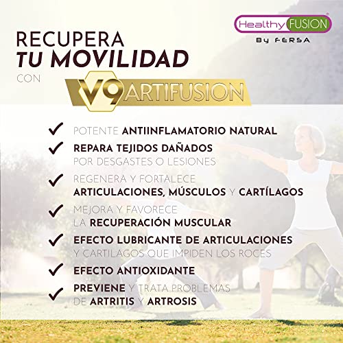 Potente Antiinflamatorio y Analgésico | Protege y repara músculos y articulaciones | Elimina dolores y repara lesiones | Cúrcuma, Glucosamina, Condroitina, MSM | Fórmula natural | 90 Cápsulas