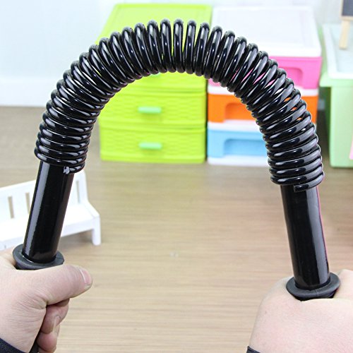 Power Twister Flexible Stretch, Expansor de Pecho de Resorte Resistente para Ejercicios de Hombros, Brazos y Pecho, 20 kg de Varilla de Brazo, Resorte, Acero, Ejercitador, Fuerza de Agarre de Mano