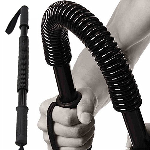 Power Twister Flexible Stretch, Expansor de Pecho de Resorte Resistente para Ejercicios de Hombros, Brazos y Pecho, 20 kg de Varilla de Brazo, Resorte, Acero, Ejercitador, Fuerza de Agarre de Mano