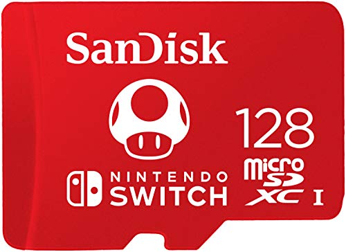 PowerA Estación de Carga Joy-con (Nintendo Switch) + SanDisk SanDisk microSDXC UHS-I Tarjeta para Nintendo Switch 128GB, Producto con Licencia de Nintendo