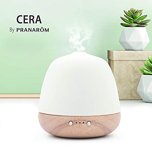 Pranarôm Difusor Cera, Difusión ultrasonica para Aromaterapia y ambiente, Humidificador, Luz ambiental