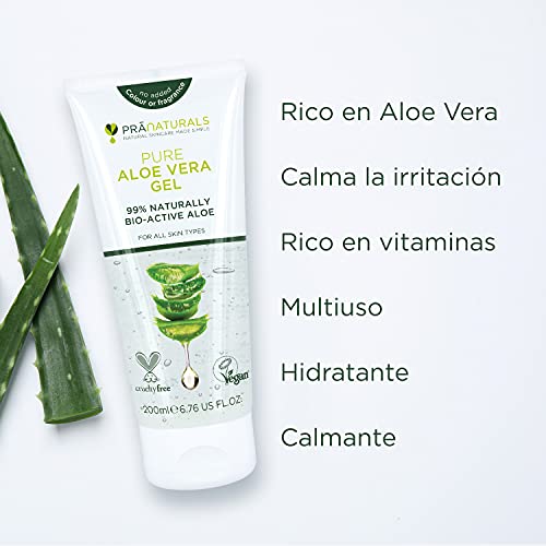 PraNaturals Aloe Vera Pura Gel (paquete de 1)