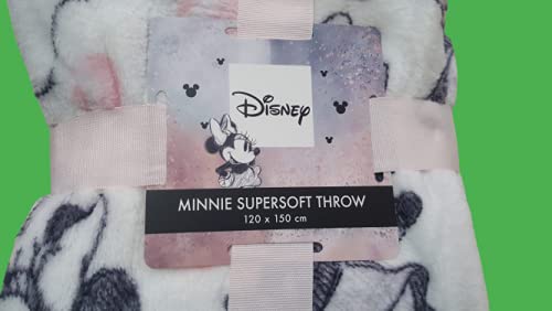 Primark Limited Disney Minnie Mouse - Manta para cama (120 cm x 150 cm)