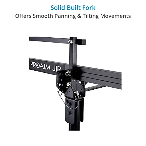 PROAIM Mini grúa de cámara portátil de 9 pies con soporte de trípode (P-9-TS) para cámaras de vídeo DSLR de hasta 8 kg/17.6 libras | mejor pluma de viaje con bolsa de transporte