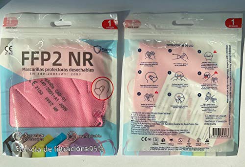 PROMASK FFP2 NR Color rosa CE 2163 (25)