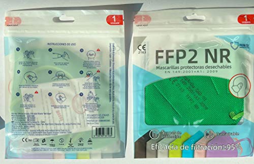 PROMASK FFP2 NR Color verde oscuro CE 2163 (5)