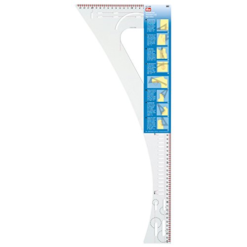 Prym 611499 Acrylic Dressmaker Ruler 601/2 x 241/2 cm Mark Uniform/Recurring Spacing