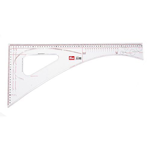 Prym 611499 Acrylic Dressmaker Ruler 601/2 x 241/2 cm Mark Uniform/Recurring Spacing