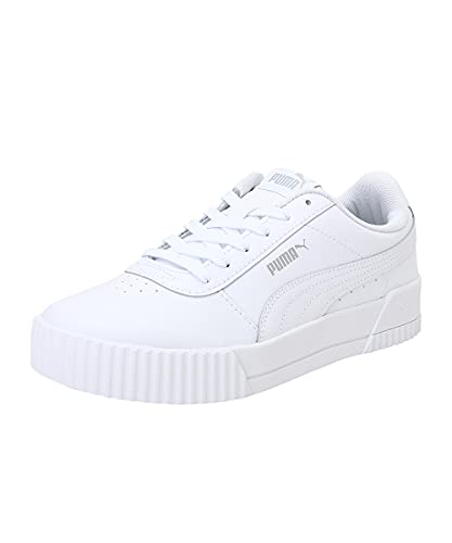 PUMA Carina L, Zapatillas Bajas, para Mujer, Blanco (Puma White-Puma White-Puma Silver), 36 EU