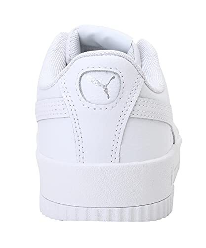 PUMA Carina L, Zapatillas Bajas, para Mujer, Blanco (Puma White-Puma White-Puma Silver), 38.5 EU