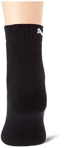 PUMA Cushioned Quarter Socks (3 Pack) Calcetines, negro, 43-46 Unisex Adulto