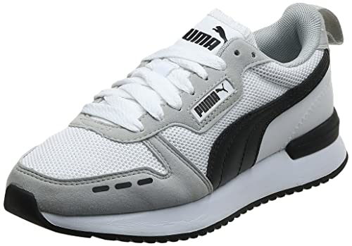 PUMA R78, Zapatillas Unisex Adulto, Blanco White/Gray Violet Black, 44.5 EU