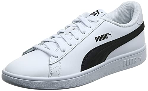 PUMA Smash v2 L, Zapatillas Bajas, para Unisex adulto, Blanco (Puma White-Puma Black), 44 EU