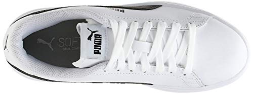 PUMA Smash v2 L, Zapatillas, para Unisex adulto, Blanco (Puma White-Puma Black), 40.5 EU