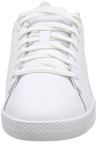 PUMA Smash Wns v2 L, Zapatillas Bajas, para Mujer, Blanco (Puma White-Puma White), 41 EU