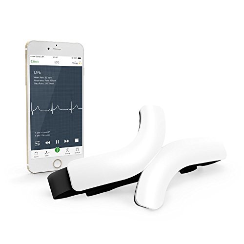 Qardio C100-IAW Monitor de ECG continuo inalámbrico Qardiocore, Bluetooth 4.0