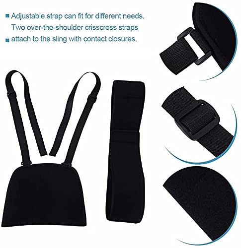 QIANMEI órtesis de Codo Sling Sling Inmovilizador de Hombros, Soporte del Manguito del rotador, Correa médica for Huesos Rotos y fracturados dislocación, esguinces, cepas de lágrimas