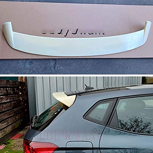 QINDE Coche Abs Alerón Traserode Labio De Techo para VW Seat Ibiza Hatchback 2017-2020, Trasero Techo Maletero Spoiler Cola Lip Spoiler