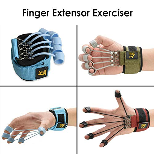 qingyin Extensor De Dedos, Extensor De Manos, Fortalecedor De Estiramiento De Banda De Resistencia, para Artritis Ejercicio del Túnel Carpiano Guitarra Y Escalada | 20 LBS |