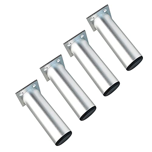 Qrity 4 Piezas Patas de Muebles Armario de Aleación de Aluminio Patas de Cocina Sofá Mesa de Metal 120mm