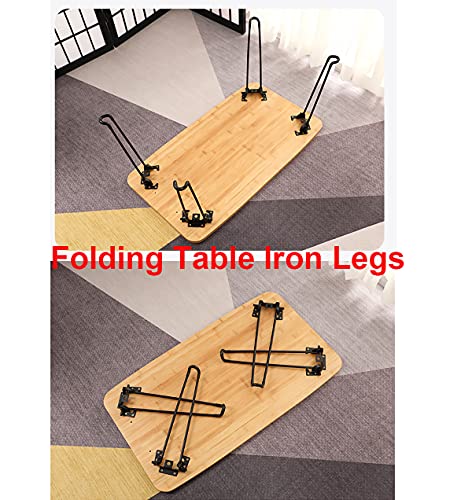 Qrity 4X Patas de Mesa Plegables de 51 cm para Mesa de Camping Plegable de Bricolaje portátil, Patas de Mesa de Centro Plegables, Mesa de Ordenador portátil para cocinar al Aire Libre, Picnic