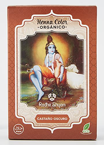 Radhe Shyam Henna Castaño Oscuro Polvo RAD