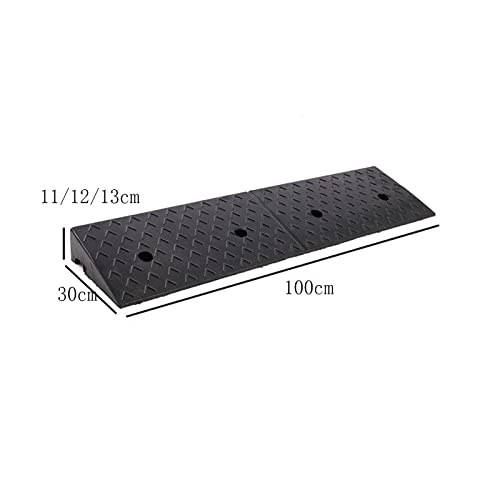 Rampasas De Goma Negras, Almohadillas De Pendiente Rampasas De Seguridad Para Rampasas De Entrada De Fábrica De Silla De Ruedas Para Automóviles Vehículos, Caravana, Altura 1(Size:11CM,Color:Negro)