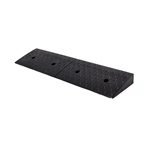 Rampasas De Goma Negras, Almohadillas De Pendiente Rampasas De Seguridad Para Rampasas De Entrada De Fábrica De Silla De Ruedas Para Automóviles Vehículos, Caravana, Altura 1(Size:11CM,Color:Negro)