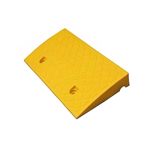 Rampasas Livianas, Almohadillas De Plástico De La Pendiente De La Bordilla Antideslizante Rampasa De Silla De Ruedas Rampasas De Almacén Para Umbrales, Pasos, Carrito, Bici(Size:7CM,Color:Amarillo)