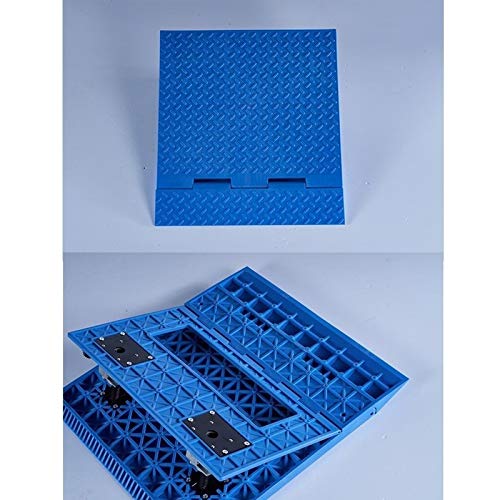 Rampsas De Alquiler, Rampsas De Motocicletas Portátiles Antideslizantes Tienda De Rampsas De Restaurante Rampsas De Umbral Accesibles Rampsas para Sill(Size:50 * 56 * 13.5-22CM,Color:Azul)