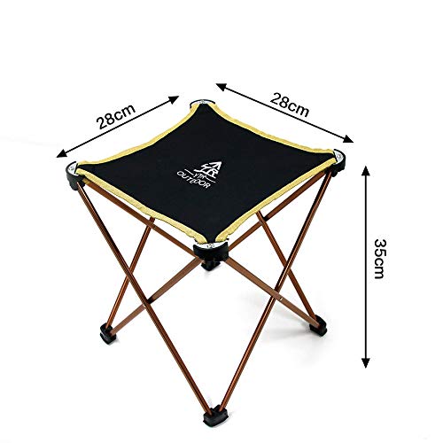 Rayami Silla Plegable portátil Ligera para Acampar Silla de aleación de Aluminio Plegable Silla de Comedor Taburete Silla Oxford Plegable Silla Plegable