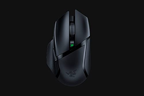 Razer Basilisk X HyperSpeed ​​- Ratón inalámbrico para juegos, Ratón Gaming con tecnología Razer HyperSpeed, inalámbrico, sensor óptico 5G y 6 botones configurables libremente, Negro