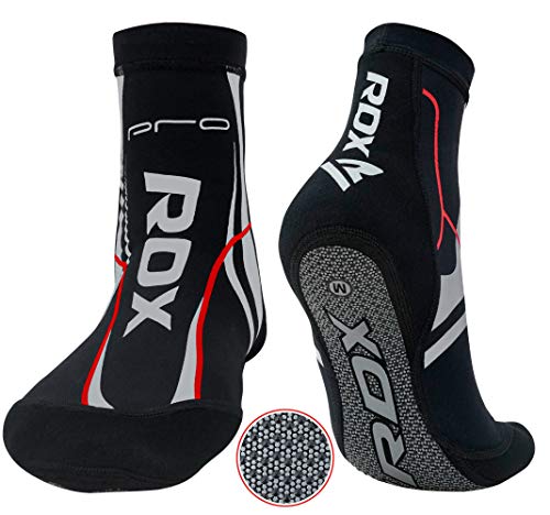 RDX Calcetines MMA Yoga Antideslizantes Deporte Tobilleros Artes Marciales Boxeo Muay Thai Entrenamiento Lucha Baile, Ejercicio Físico, Pilates, Gimnasia, Salto de Tramp para Hombre Mujer