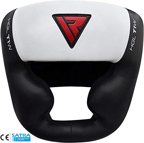 RDX Cascos Boxeo Cuero MMA Kickboxing Sparring Casco Protector Entrenamiento Lucha