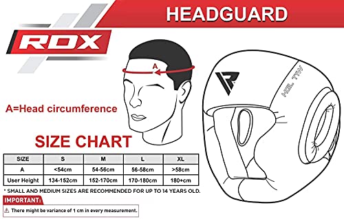 RDX Cascos Boxeo Cuero MMA Kickboxing Sparring Casco Protector Entrenamiento Lucha