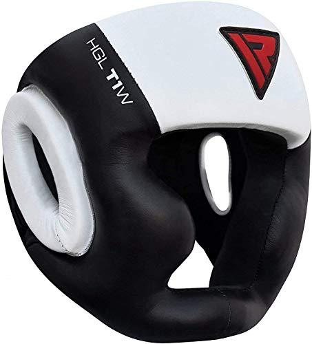 RDX Cascos Boxeo Cuero MMA Kickboxing Sparring Casco Protector Entrenamiento Lucha