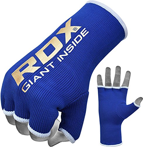 RDX Vendas Boxeo Guantes Interiores, Elástico Cinta Mano Muñeca Soporte, Vendaje Envolturas Protector Wraps, Muay Thai MMA Kick Boxing Artes Marciales Entrenamiento Puñetazos Gimnasio, Hombre Mujere