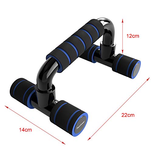 Readaeer --Pushup Bar,Soporte para Flexiones, Negro (Azul)