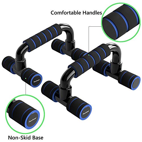 Readaeer --Pushup Bar,Soporte para Flexiones, Negro (Azul)