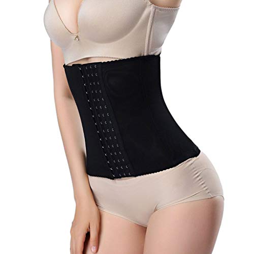 REALDE Mujer Waist Cincher Corsé Fajas Reductoras de Cinturón Firme de Formación Underbust Bustier Latex Alta Corsé Reductor Adelgazante Largo Torso Waist Trainer Corset Fajas Reductoras de Cintura