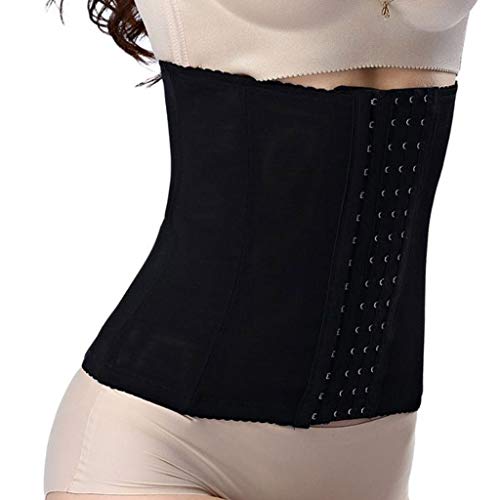 REALDE Mujer Waist Cincher Corsé Fajas Reductoras de Cinturón Firme de Formación Underbust Bustier Latex Alta Corsé Reductor Adelgazante Largo Torso Waist Trainer Corset Fajas Reductoras de Cintura