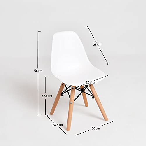 Regalos Miguel - Sillas Comedor - Silla Tower Kid (Infantil) - Blanco - Envío Desde España